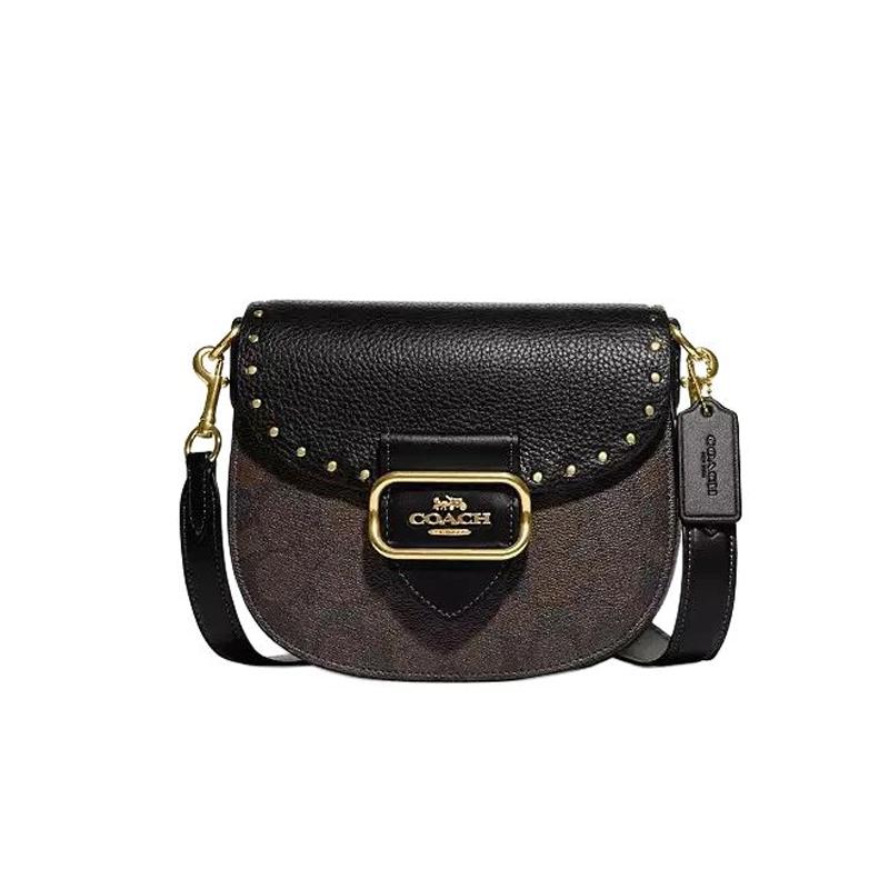 COACH Morgan 20 classic old flower printed buckle flip closure rivet decoration cow leather crossbody bag small size women s brown and black чорний
COACH Morgan 20 classic old flower printed buckle flip closure rivet decoration cow leather crossbody bag small size women s brown and black чорний