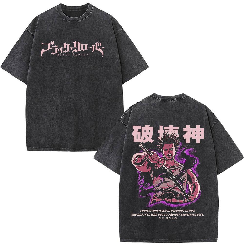 Japanese Anime Black Clover T Shirt Asta Graphic T-shirt Washed Oversized T Shirt Men Women Clothing Cotton Short Sleeves Tees S
Japanese Anime Black Clover T Shirt Asta Graphic T-shirt Washed Oversized T Shirt Men Women Clothing Cotton Short Sleeves Tees S