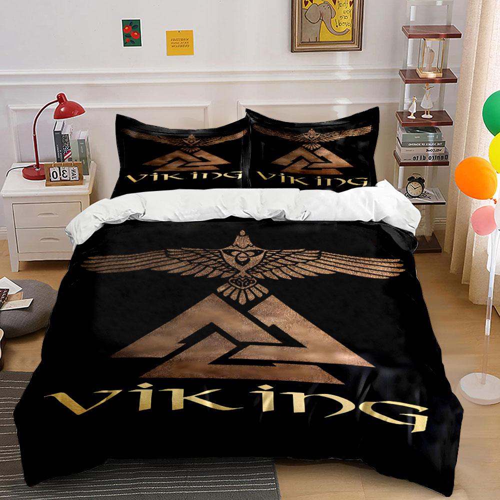 Valknut, eagle, Viking text. Bedding sets Duvet cover sets Duvet covers Pillowcases(1 * Duvet Cover 2 * Pillowcases, without duvet insert) 135x200cm
Valknut, eagle, Viking text. Bedding sets Duvet cover sets Duvet covers Pillowcases(1 * Duvet Cover 2 * Pillowcases, without duvet insert) 135x200cm