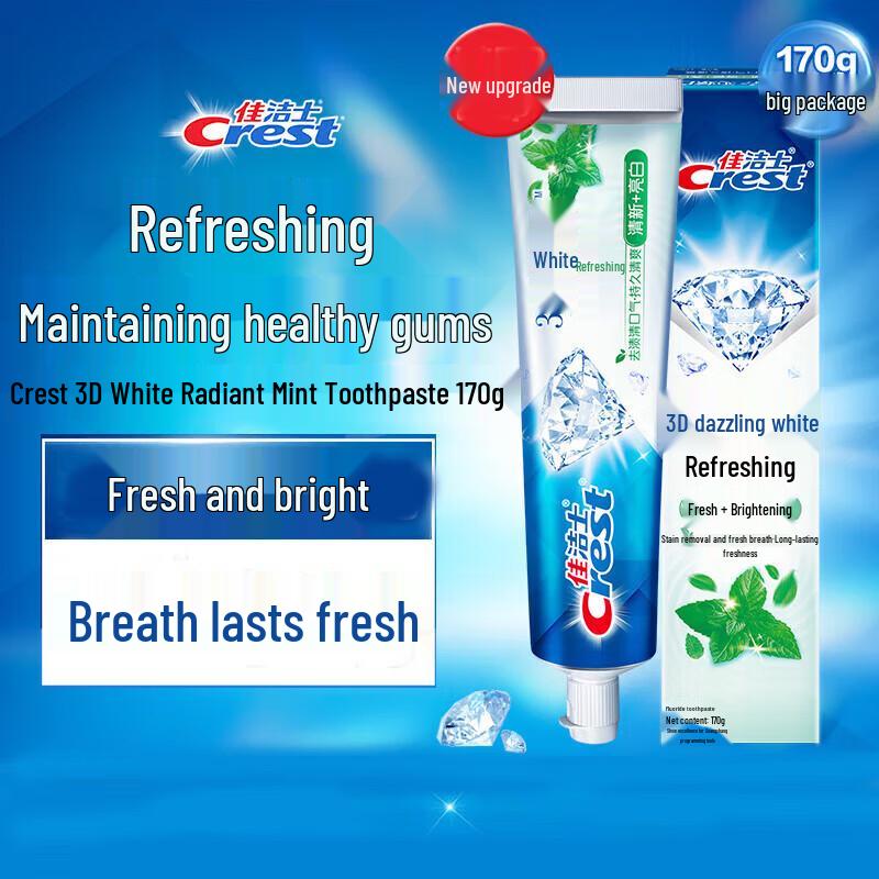 Crest 3D White Invigorating Fresh Toothpaste
Crest 3D White Invigorating Fresh Toothpaste