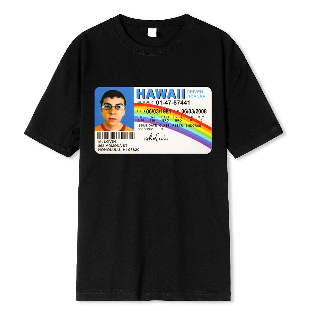 Homme T Shirt Summer Men T-Shirt Mclovin Id Card Superbad Geek Mens Cotton T-Shirt Unisex T-Shirt Teenagers Cool Soft Clothing XL
Homme T Shirt Summer Men T-Shirt Mclovin Id Card Superbad Geek Mens Cotton T-Shirt Unisex T-Shirt Teenagers Cool Soft Clothing XL