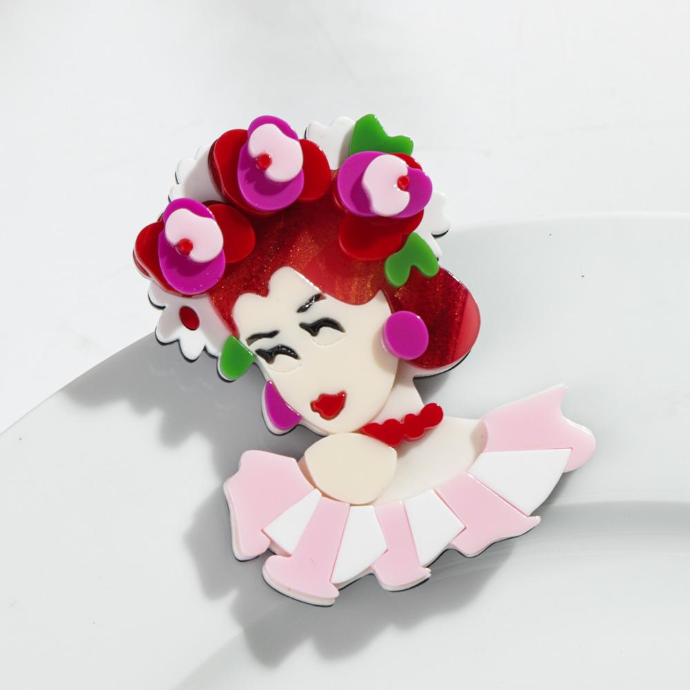 Trendy Acrylic Celebrity Figure Brooches for Women Cartoon Flower Lady Artist Badge Pins Casual Jewelry Clothes Accessories Gift рожевий
Trendy Acrylic Celebrity Figure Brooches for Women Cartoon Flower Lady Artist Badge Pins Casual Jewelry Clothes Accessories Gift рожевий