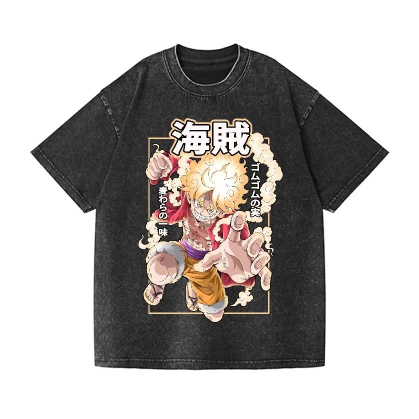 Leisure One Piece Luffy Gear Vintage Wash Japanese TShirt Highquality Streetwear Men Clothing Summer New Wash T Shirt M
Leisure One Piece Luffy Gear Vintage Wash Japanese TShirt Highquality Streetwear Men Clothing Summer New Wash T Shirt M