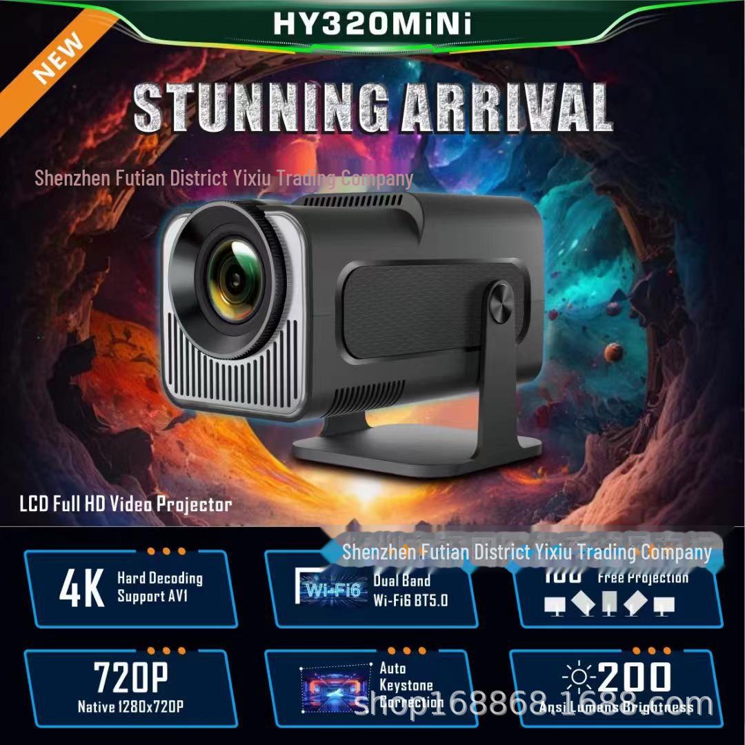 Портативный мини-проектор 4K для дома, общежития, гостиной - настенный короткофокусный проектор HY320mini EU regulations
Портативный мини-проектор 4K для дома, общежития, гостиной - настенный короткофокусный проектор HY320mini EU regulations