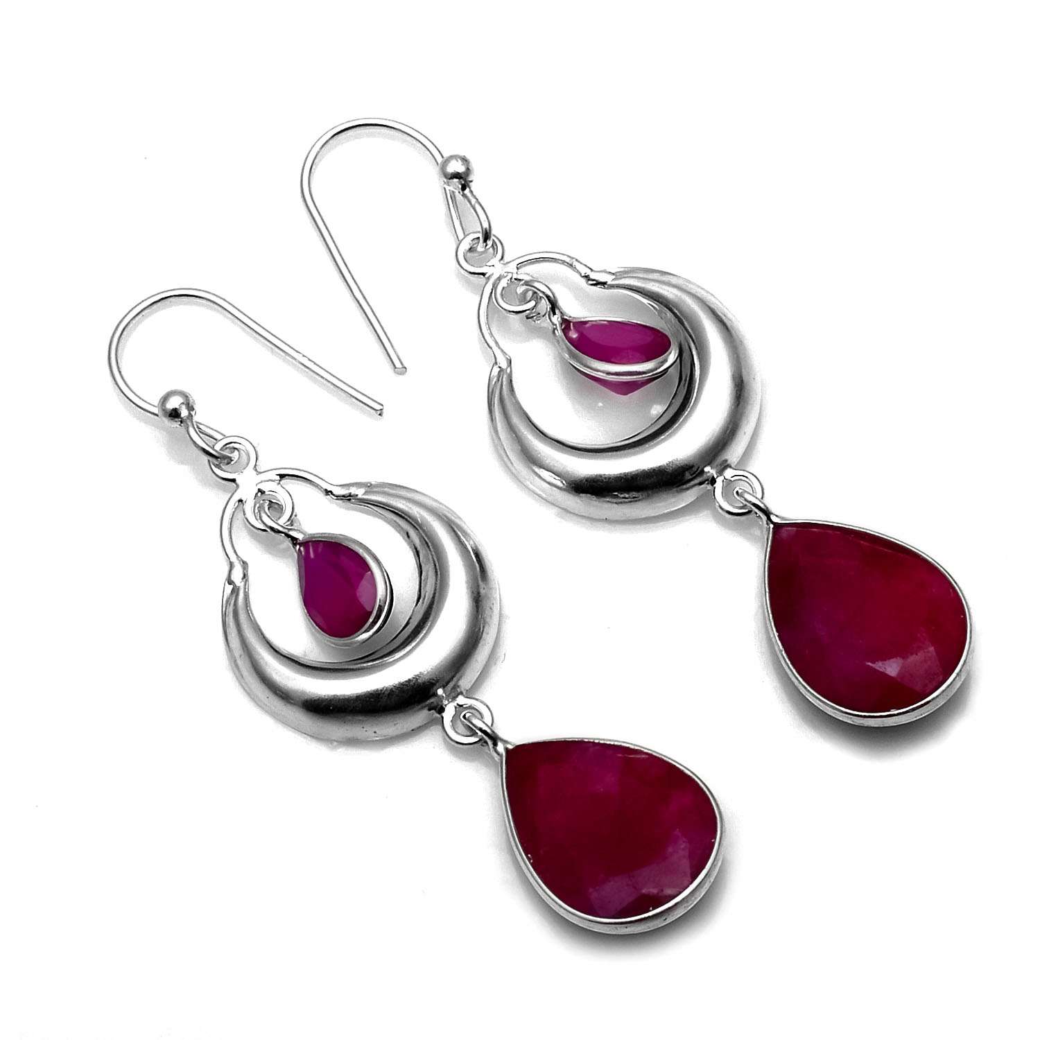 Ruby Gemstone Earrings Solid 925 Sterling Silver Handmade Earrings Jewelry Gift For Women And Girls E-1380
Ruby Gemstone Earrings Solid 925 Sterling Silver Handmade Earrings Jewelry Gift For Women And Girls E-1380
