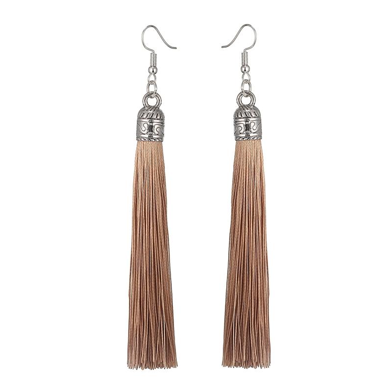 LOVBEAFAS Brand Tassel Earrings for Women Fashion Zircon Bohemian Drop Dangle Long Earrings Silk Fabric Ethnic Vintage Earings света кофе
LOVBEAFAS Brand Tassel Earrings for Women Fashion Zircon Bohemian Drop Dangle Long Earrings Silk Fabric Ethnic Vintage Earings света кофе