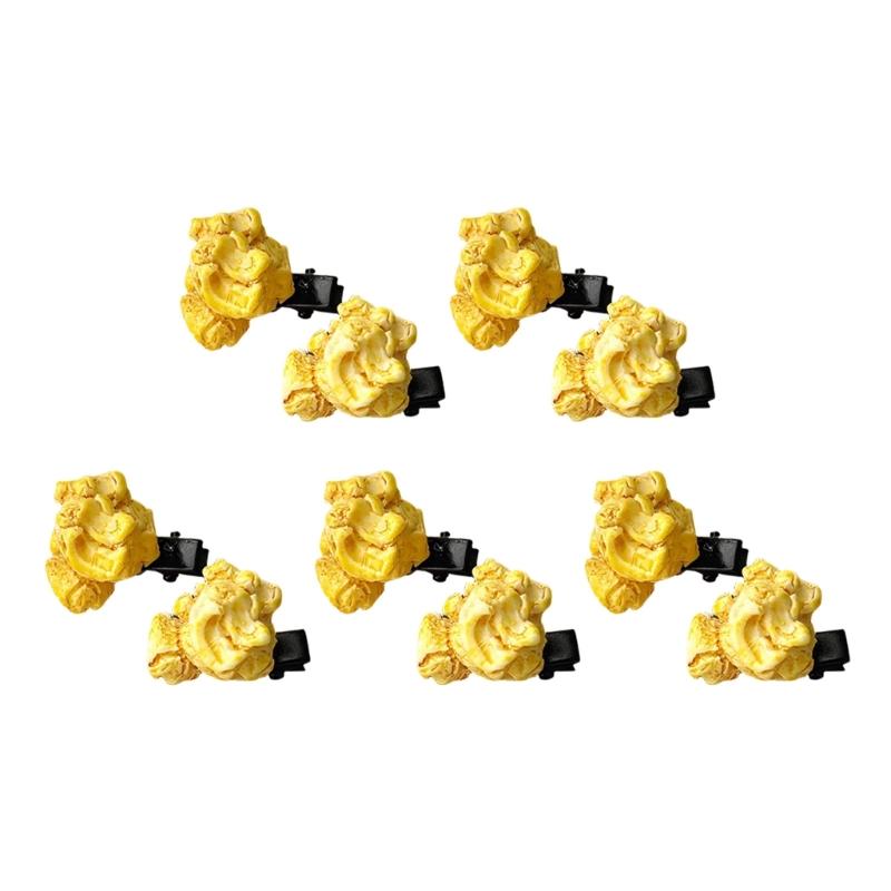 10pcs Cute Popcorns Shaped Hair Clip For Kids And Women Resin Plastic Hair Accessories For Daily Use Parties
10pcs Cute Popcorns Shaped Hair Clip For Kids And Women Resin Plastic Hair Accessories For Daily Use Parties