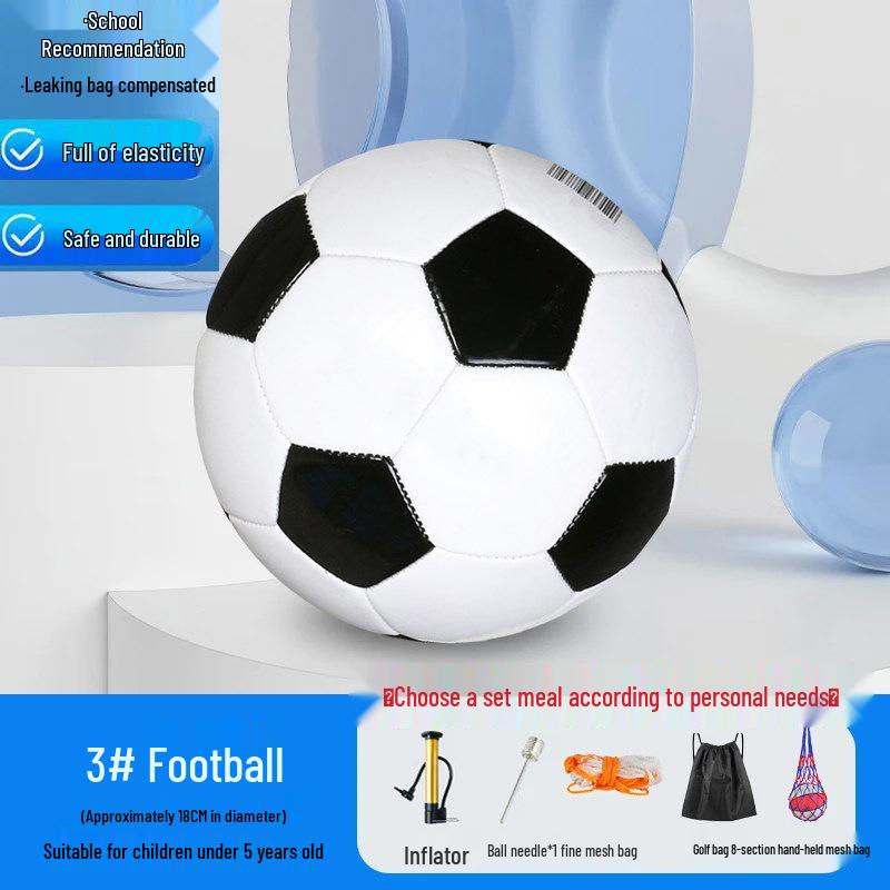 Black and White Soccer Ball for Children - Sizes 3, 4, 5; Perfect for Primary and Middle School Training and Competitions Single Ball (Just one ball)
Black and White Soccer Ball for Children - Sizes 3, 4, 5; Perfect for Primary and Middle School Training and Competitions Single Ball (Just one ball)