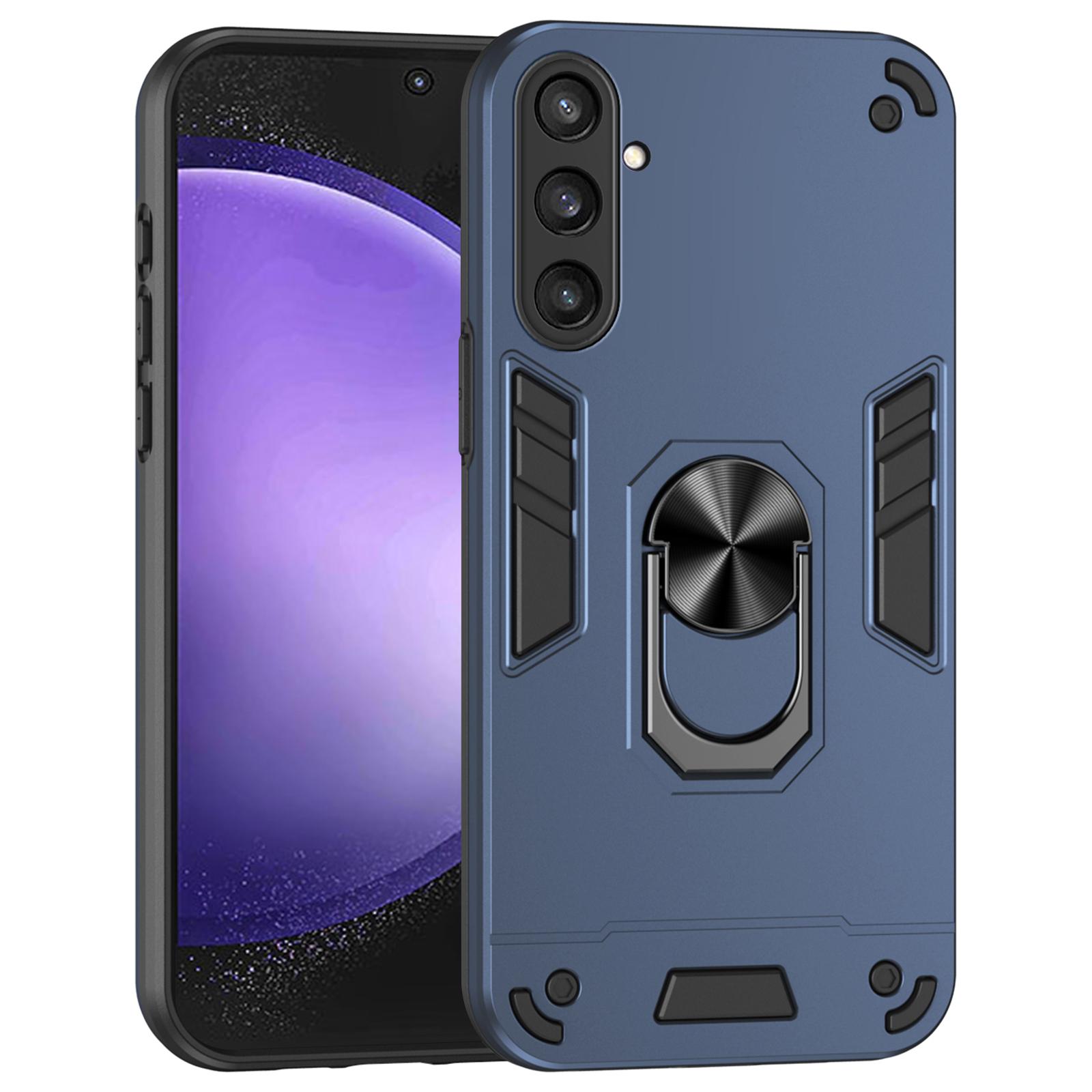 Phone Case for Samsung Galaxy S23 FE Cover Shockproof PC+TPU Rotating Ring Kickstand Shell Blue
Phone Case for Samsung Galaxy S23 FE Cover Shockproof PC+TPU Rotating Ring Kickstand Shell Blue