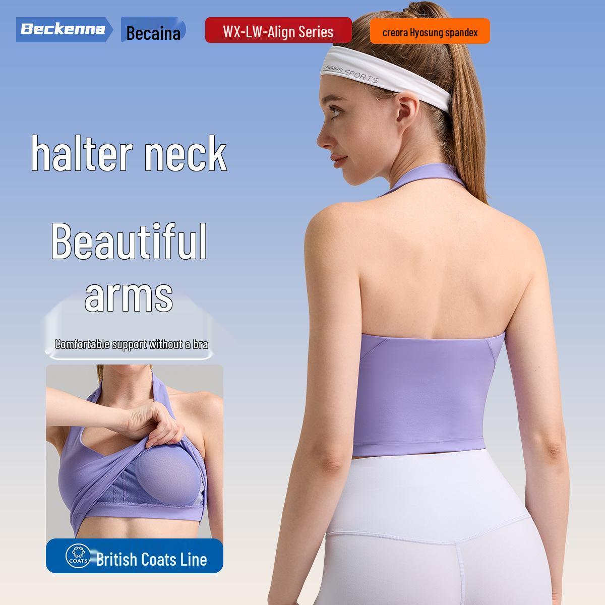 Align Series: European & American Sports Halter Neck Gathered Fitness Bra & Yoga Vest L
Align Series: European & American Sports Halter Neck Gathered Fitness Bra & Yoga Vest L