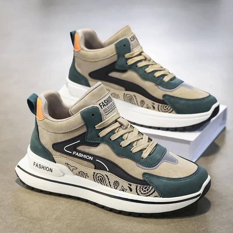 Модная мужская обувь 2025 года, весна-осень, новые повседневные кроссовки с толстой подошвой и противоскользящей подошвой, легкие кроссовки на платформе и шнуровке 42 зелёный
Модная мужская обувь 2025 года, весна-осень, новые повседневные кроссовки с толстой подошвой и противоскользящей подошвой, легкие кроссовки на платформе и шнуровке 42 зелёный