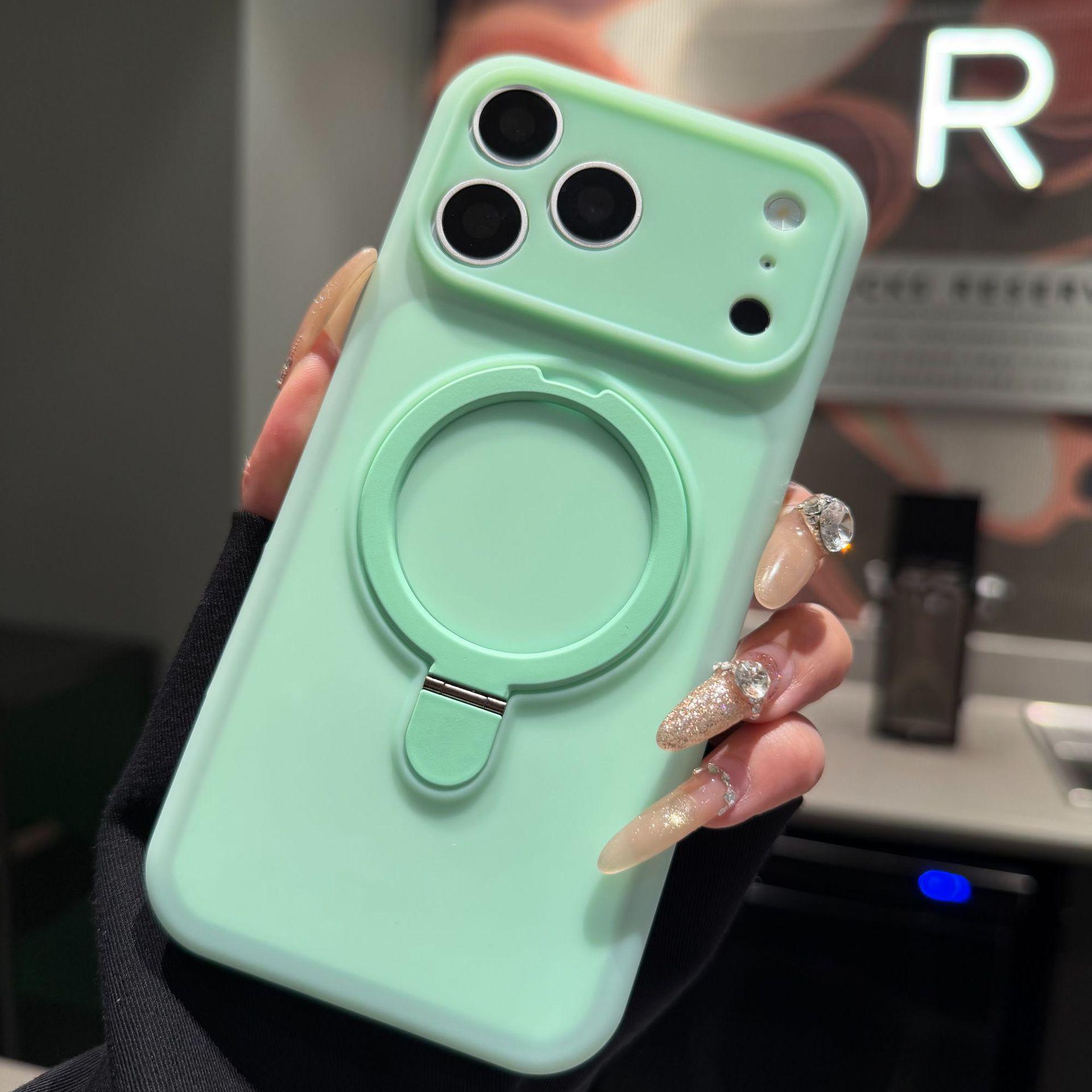 Dual-Tone Silicone Case with Magnetic Bracket for iPhone 17 Pro Max 16 Pro
Dual-Tone Silicone Case with Magnetic Bracket for iPhone 17 Pro Max 16 Pro