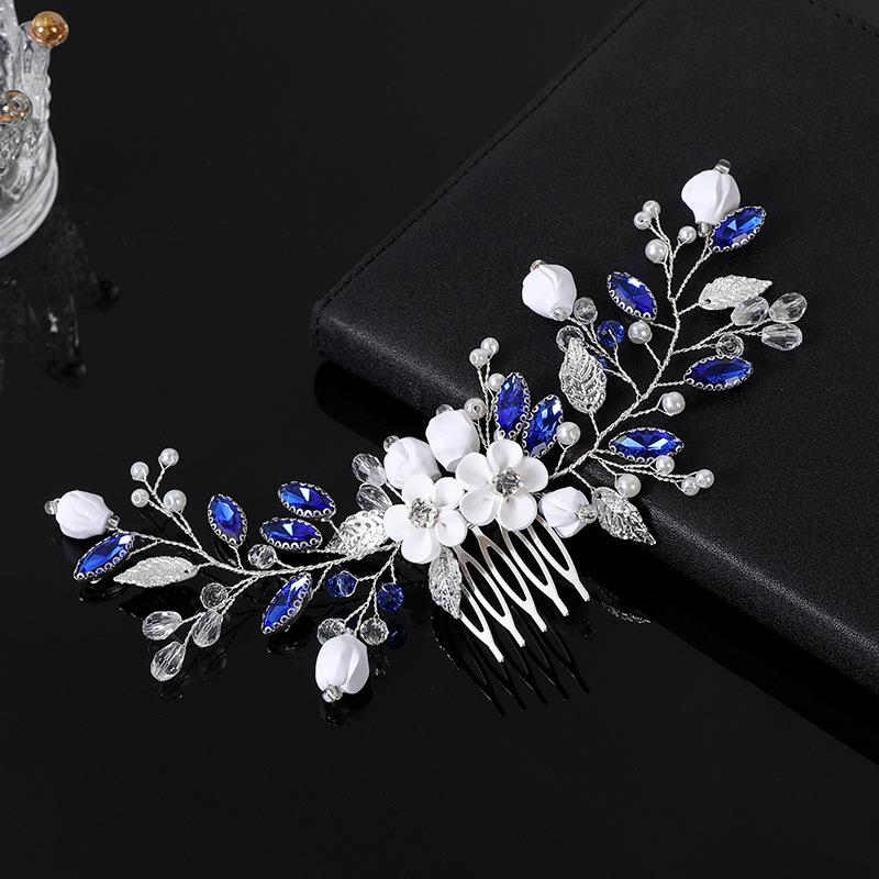 Soft pottery, blue hair comb silver leaf hair comb insert comb side comb wedding dress bridal headdress серебряный
Soft pottery, blue hair comb silver leaf hair comb insert comb side comb wedding dress bridal headdress серебряный