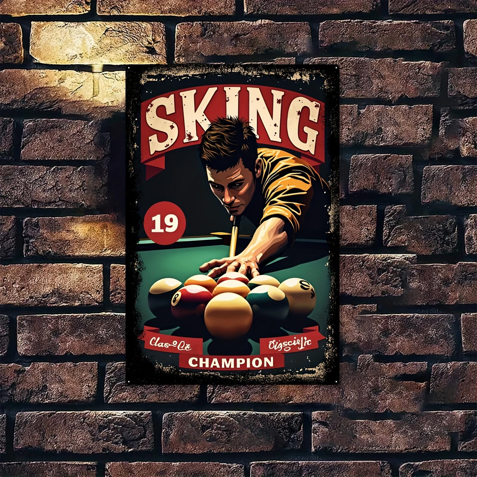 Vintage Billiard Tin Wall Art Iron Pool Table Decor Man Cave Gift 20x30cm
Vintage Billiard Tin Wall Art Iron Pool Table Decor Man Cave Gift 20x30cm