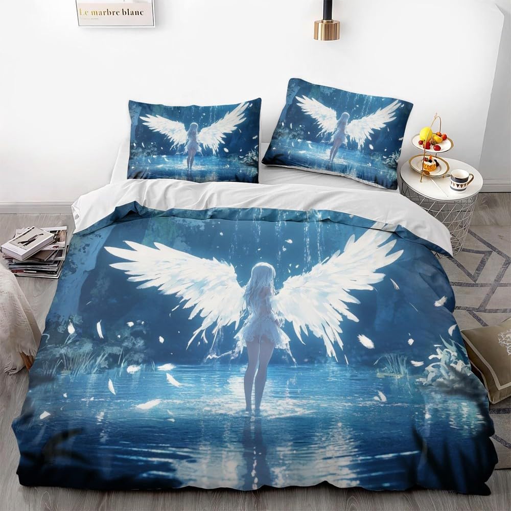 Angel Duvet Cover Set For Kids Queen Twin Size Quilt Covers Lightweight Down Room Decor 2 Pillowcases 1 Duvet Cover No Comforter EU Single(135x200cm)
Angel Duvet Cover Set For Kids Queen Twin Size Quilt Covers Lightweight Down Room Decor 2 Pillowcases 1 Duvet Cover No Comforter EU Single(135x200cm)