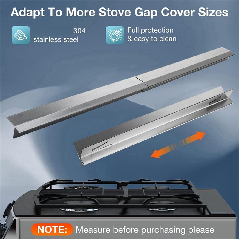A96I-Stove Gap Covers Stainless Steel 2 Packs,Adjustable Resistant Not Sharp Gap Filler,Easy To Clear Stove Counter Gap Cover срібний
A96I-Stove Gap Covers Stainless Steel 2 Packs,Adjustable Resistant Not Sharp Gap Filler,Easy To Clear Stove Counter Gap Cover срібний