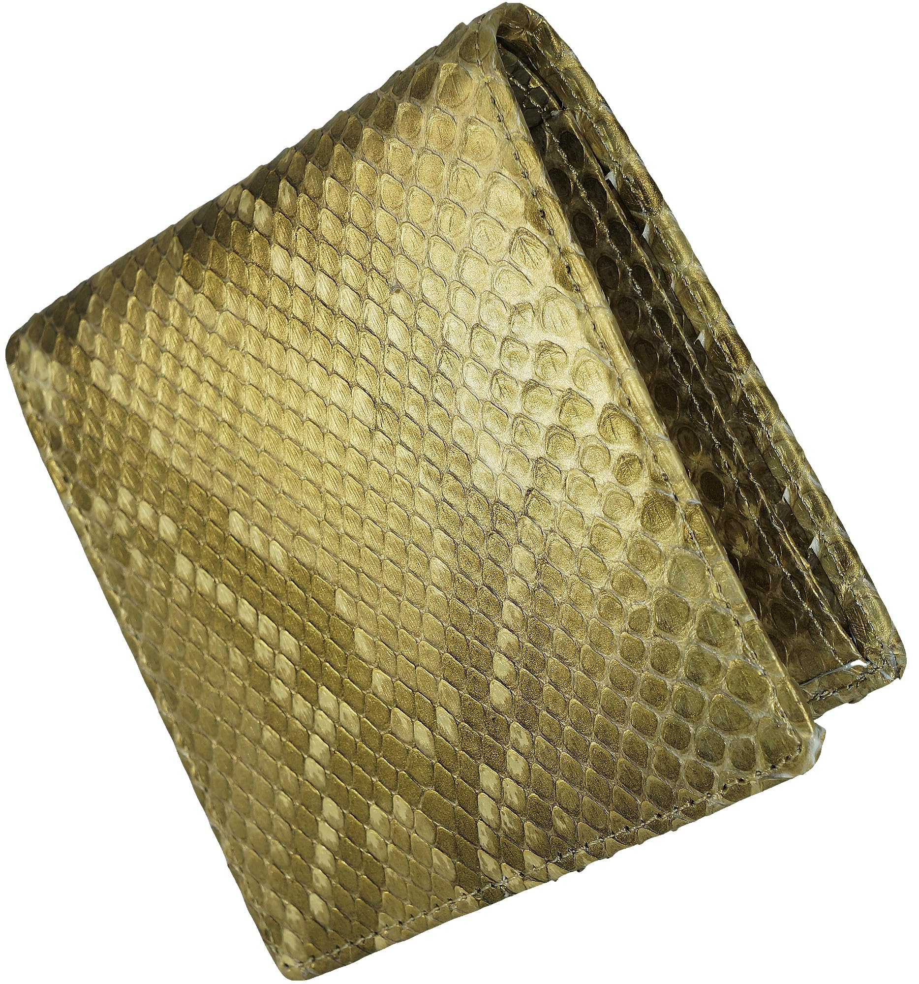 Gold Japanese-made leather wallet for men and women, made from a single piece of genuine snakeskin leather. This premium, slim wallet features a coin
Gold Japanese-made leather wallet for men and women, made from a single piece of genuine snakeskin leather. This premium, slim wallet features a coin