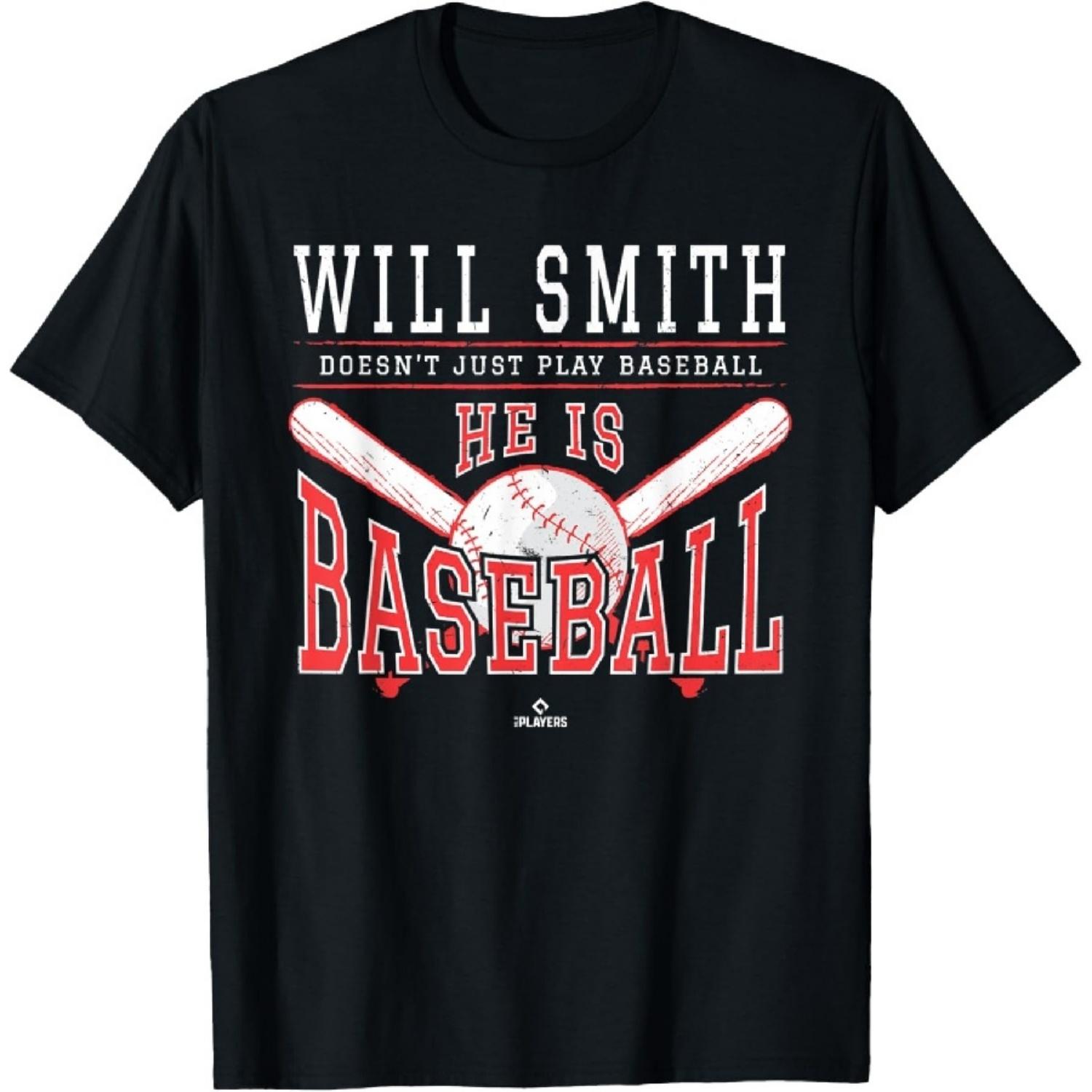 Will Smith Doesn t Just Play Baseball He is Baseball T-Shirt XXXXXL чорний
Will Smith Doesn t Just Play Baseball He is Baseball T-Shirt XXXXXL чорний