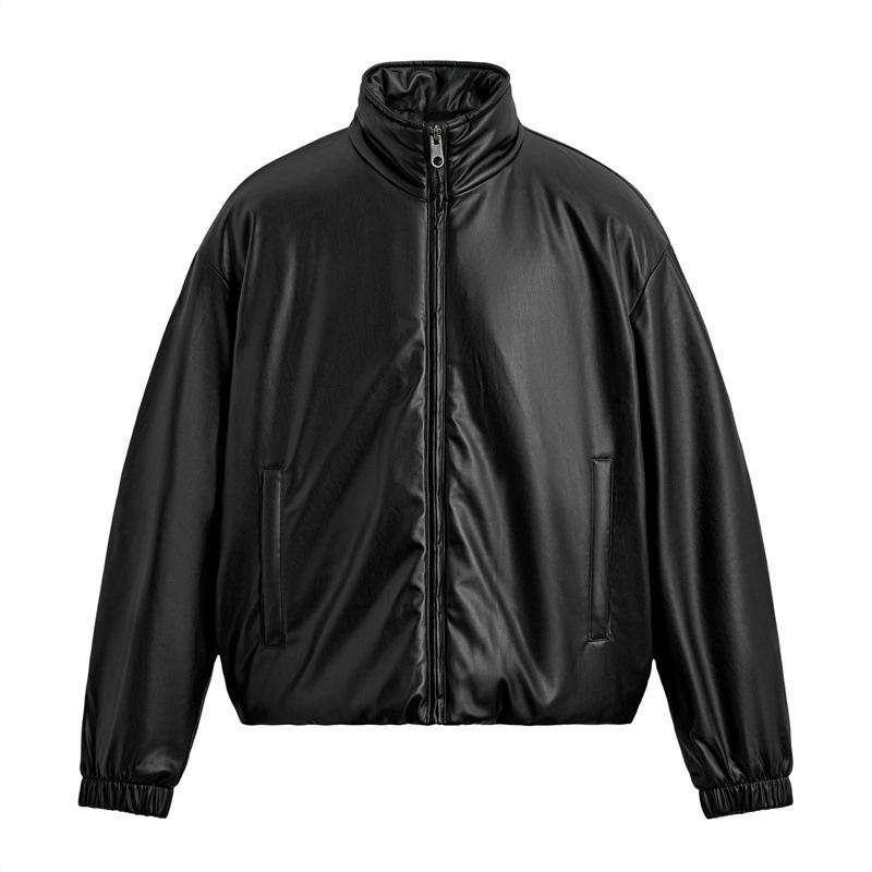 Men s Fashionable Loose Faux Leather Cotton-Padded Zipper Jacket for Autumn/Winter Extra Large чорний
Men s Fashionable Loose Faux Leather Cotton-Padded Zipper Jacket for Autumn/Winter Extra Large чорний