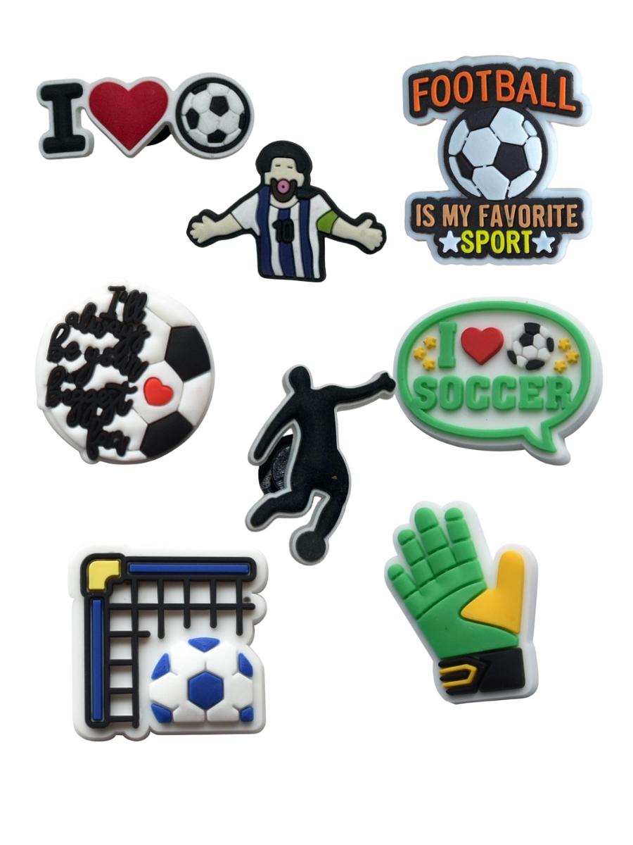 Jibbitz football sport 8 pcs accessories crocs decoration різнокольоровий
Jibbitz football sport 8 pcs accessories crocs decoration різнокольоровий