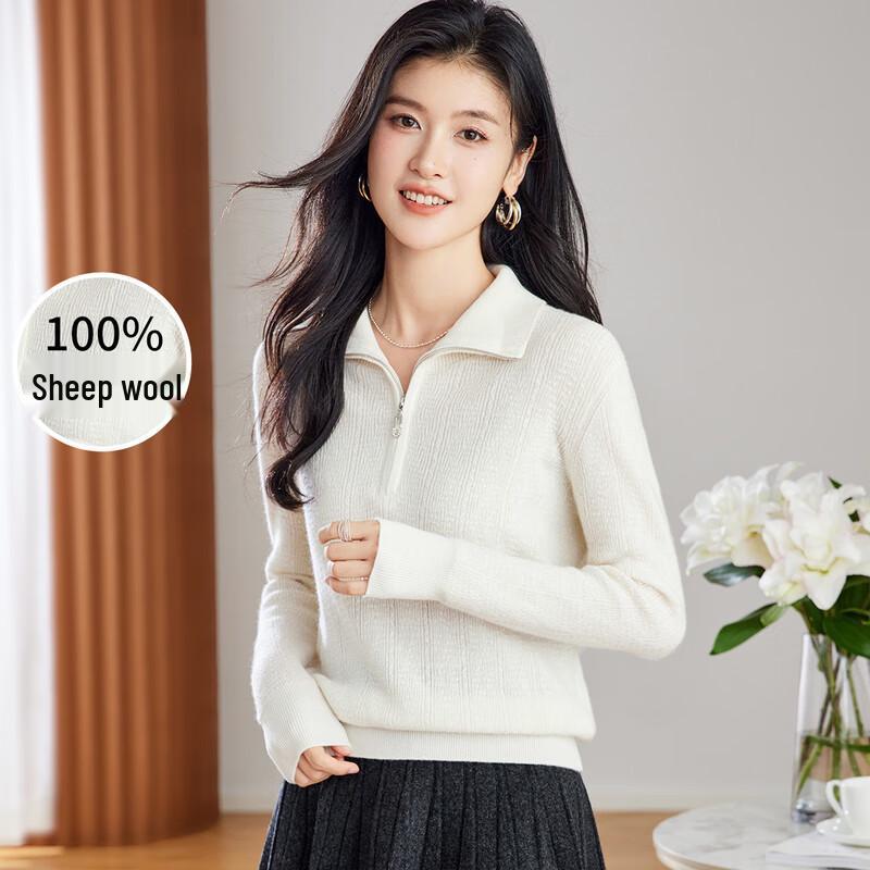 Женский свитер на молнии из 100% шерсти мериноса L
Женский свитер на молнии из 100% шерсти мериноса L