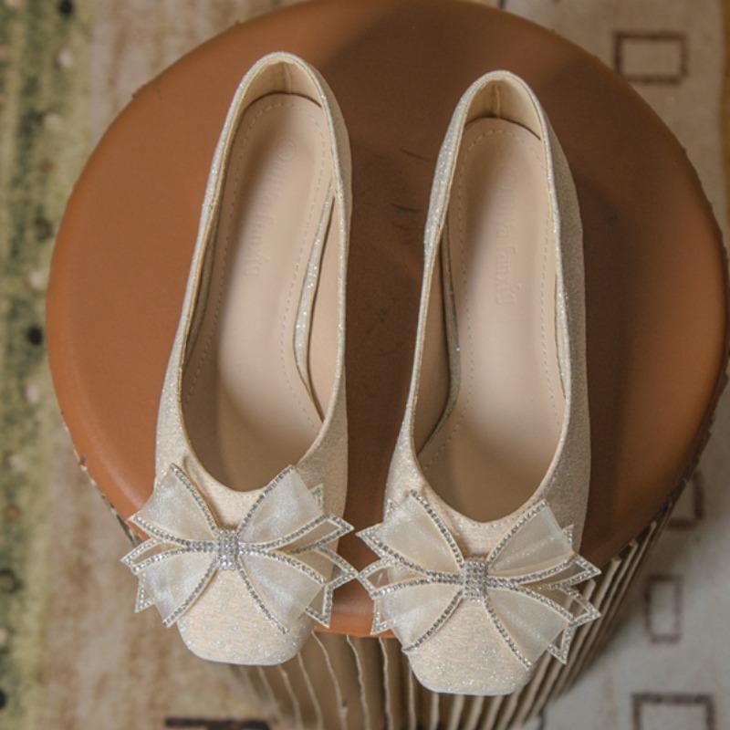 Low Heel Single Shoes Spring New Square Head Shallow Bow A Slip-on Soft Sole Non-slip Women s Shoes
Low Heel Single Shoes Spring New Square Head Shallow Bow A Slip-on Soft Sole Non-slip Women s Shoes