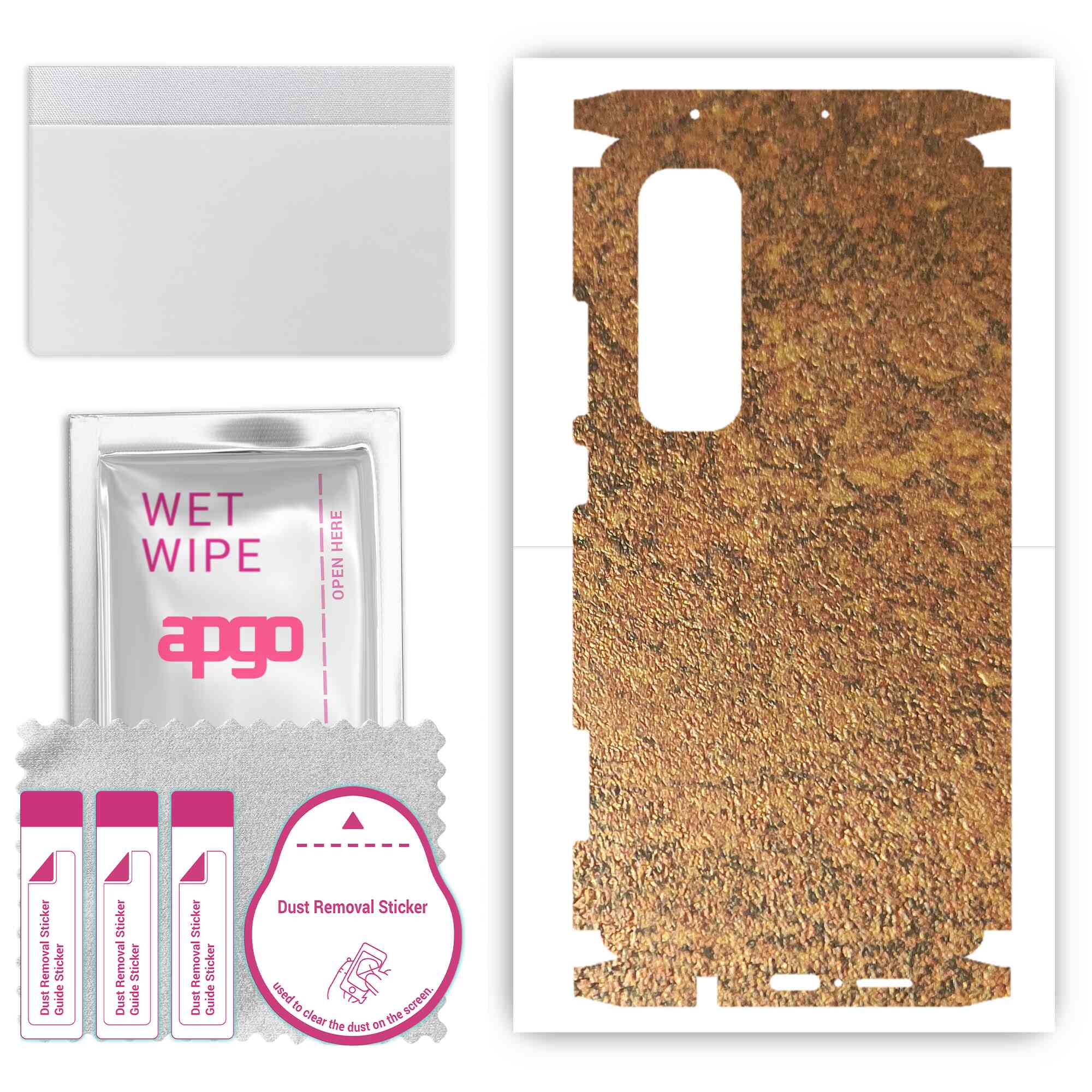 apgo Protective Skin Sticker for the back+sides compatible with Xiaomi Mi Note 10 Lite, Full Wrap Film, Foil, Vinyl - Pattern Rusty Copper
apgo Protective Skin Sticker for the back+sides compatible with Xiaomi Mi Note 10 Lite, Full Wrap Film, Foil, Vinyl - Pattern Rusty Copper
