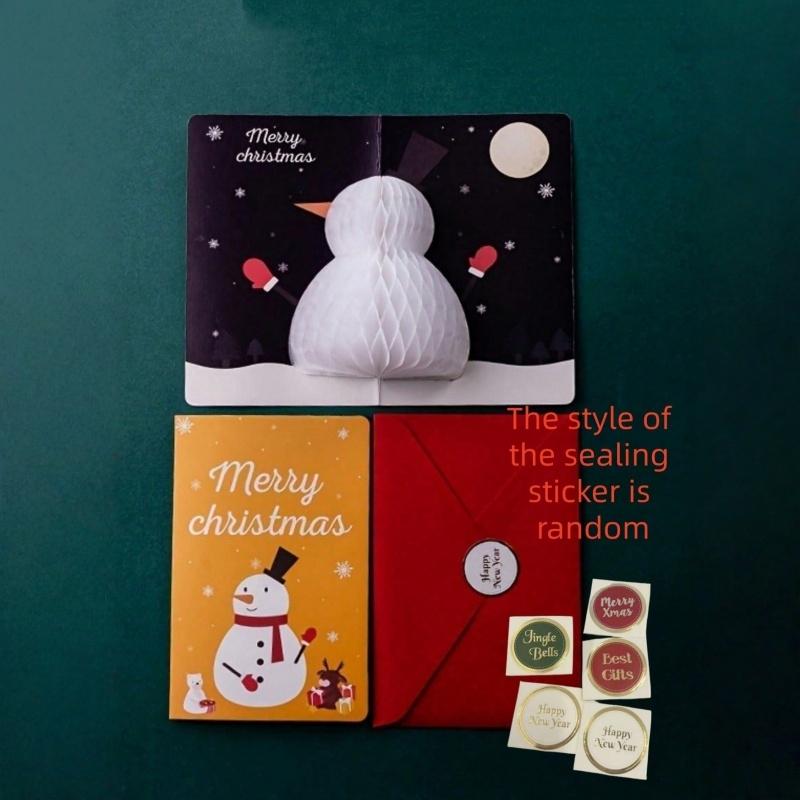 2 шт./набор 3D всплывающих рождественских открыток с конвертом и наклейками-марками - Санта, С днем рождения, Простые поздравительные открытки, Рождественские открытки
2 шт./набор 3D всплывающих рождественских открыток с конвертом и наклейками-марками - Санта, С днем рождения, Простые поздравительные открытки, Рождественские открытки