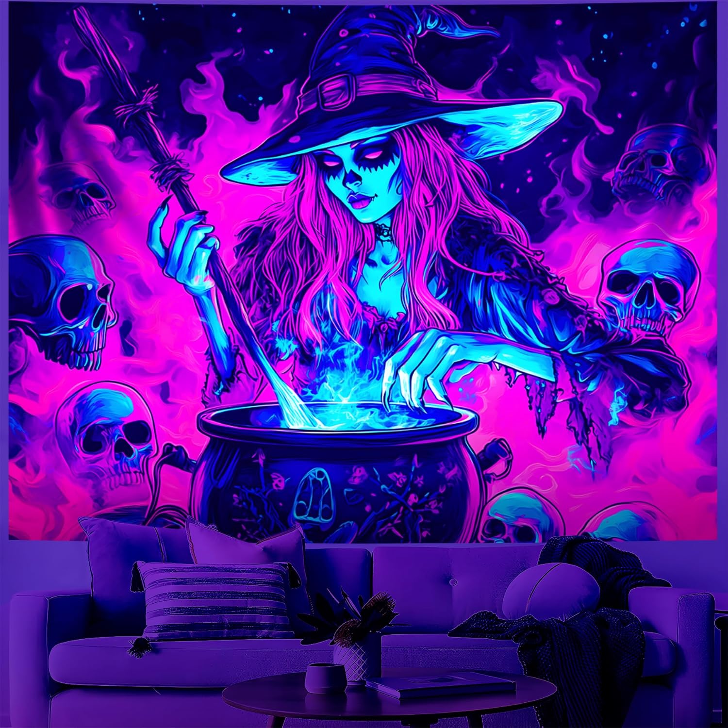 BVBOX Castle Blacklight Halloween Tapestry Horror Moon Night Scary Cemetery Pumpkin Lantern Halloween Tapestry Wall Hanging Skul 180x320cm
BVBOX Castle Blacklight Halloween Tapestry Horror Moon Night Scary Cemetery Pumpkin Lantern Halloween Tapestry Wall Hanging Skul 180x320cm