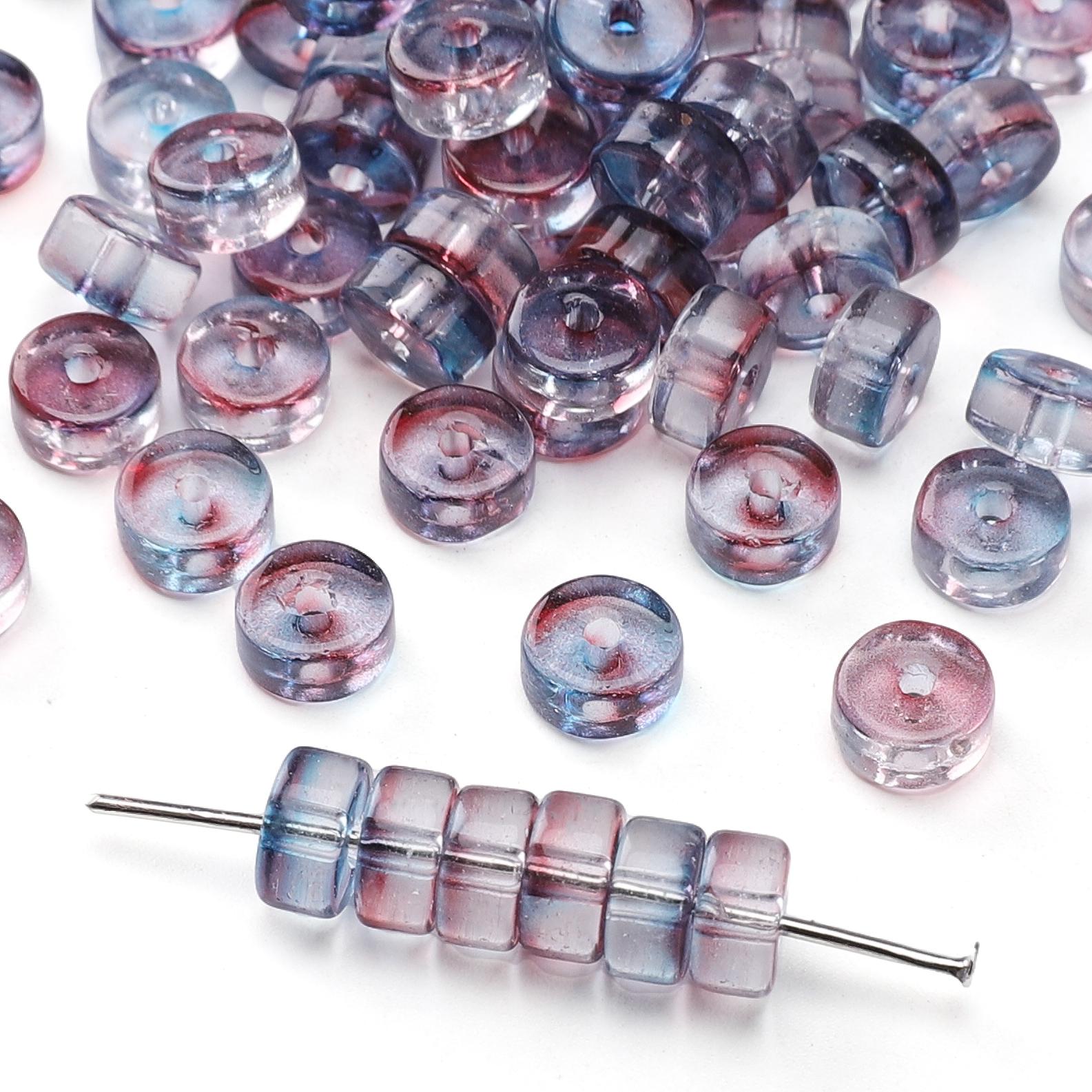 40 шт. стеклянных бусин-бисера на колесе, россыпные бусины-разделители для ювелирных изделий, аксессуары для ручной работы
40 шт. стеклянных бусин-бисера на колесе, россыпные бусины-разделители для ювелирных изделий, аксессуары для ручной работы