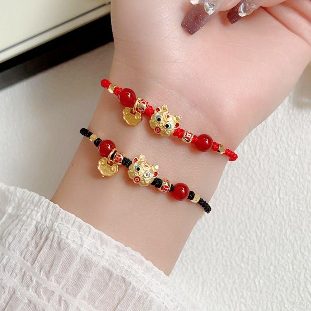 Creative Lucky Red Rope Bracelets Woven Hand-braided Bracelet Fashion Dragon Year Bracelet Men 01
Creative Lucky Red Rope Bracelets Woven Hand-braided Bracelet Fashion Dragon Year Bracelet Men 01