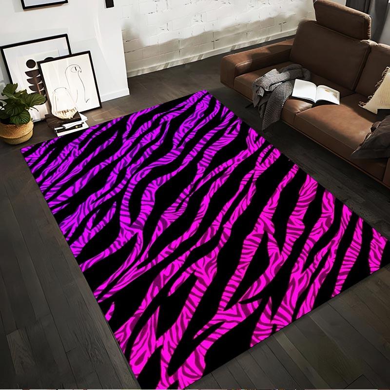 Colorful Zebra Print Carpet in Black and Pink for Modern Decor Suitable for use as an anti-slip for living room bedroom sofas 40x60cm( 15x23in )
Colorful Zebra Print Carpet in Black and Pink for Modern Decor Suitable for use as an anti-slip for living room bedroom sofas 40x60cm( 15x23in )