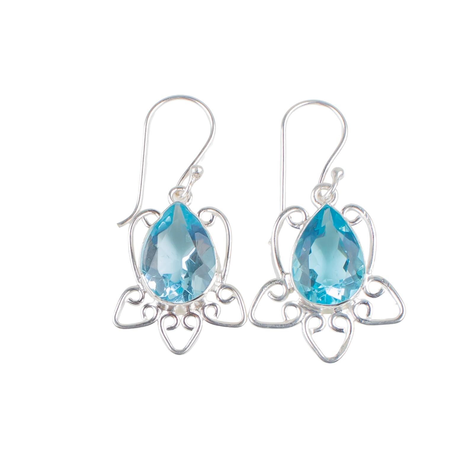 925 Stamped Silver Sky Blue Topaz Gemstone Handmade Jewelry Girls Earrings 1.70 EE-40-2
925 Stamped Silver Sky Blue Topaz Gemstone Handmade Jewelry Girls Earrings 1.70 EE-40-2