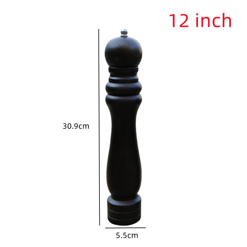 Ручная деревянная мельница для перца, регулируемая мельница для твердых специй, бытовая мельница для соли и перца, инструменты для барбекю, 10 дюймов, 12 дюймов