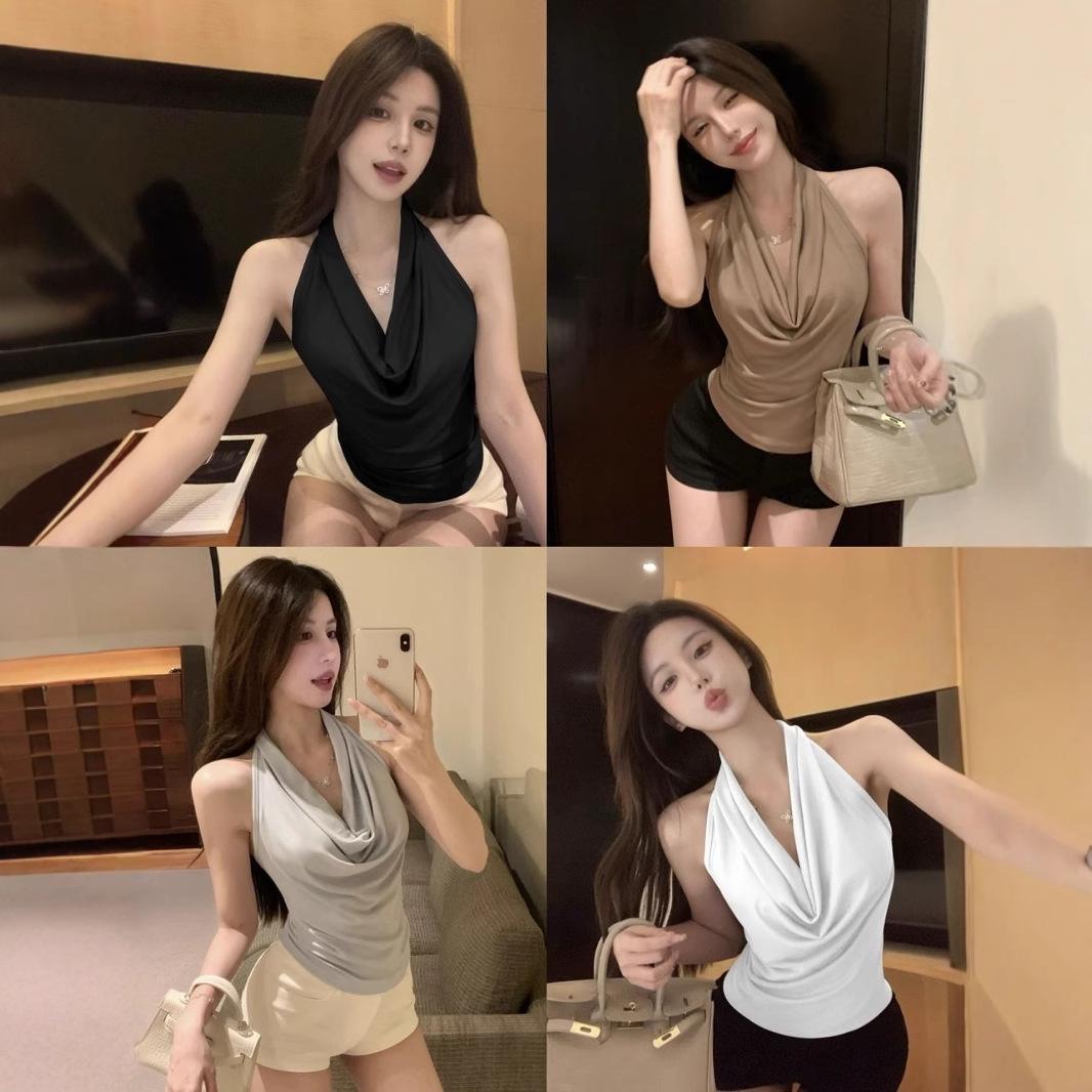 Cross-border Cowl Neck Halter Backless Camisole Top for Women Minimum Order 500 Pieces
Cross-border Cowl Neck Halter Backless Camisole Top for Women Minimum Order 500 Pieces