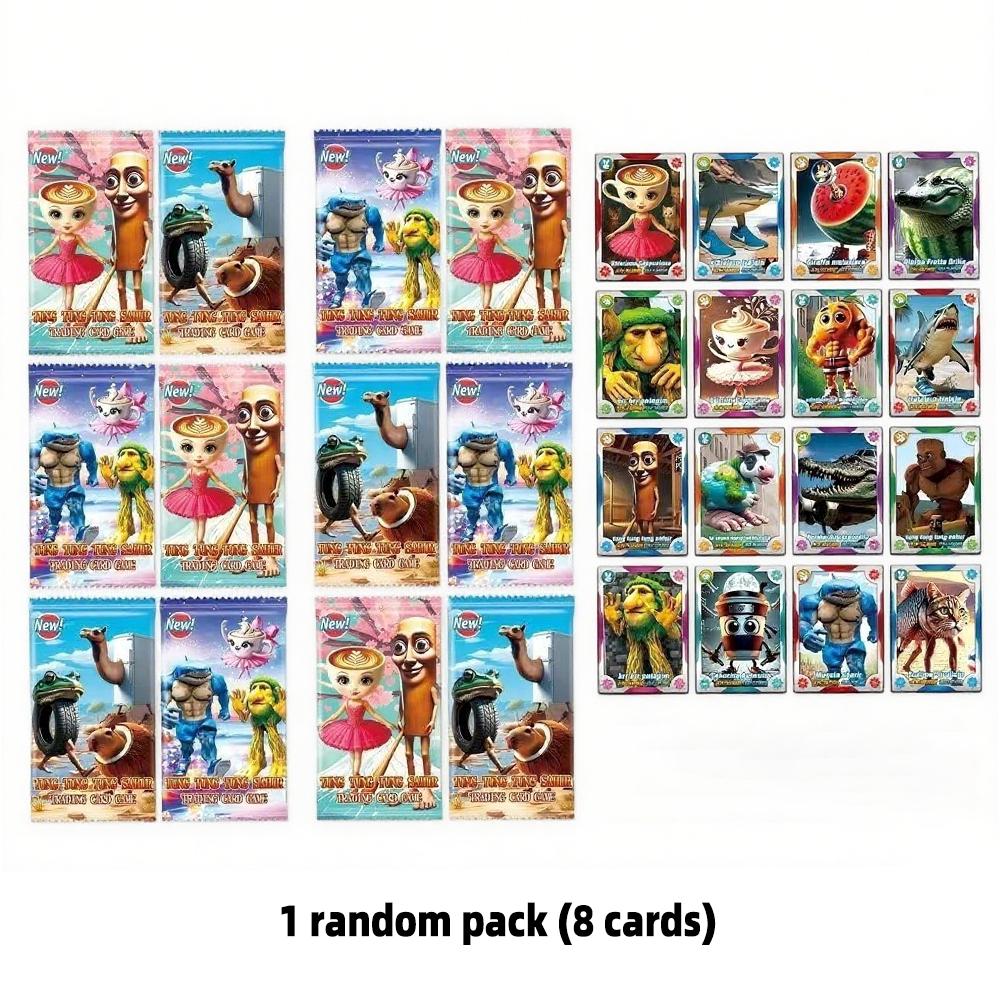 Italian Brainrot Trading Cards Tungtungtung Sahur Tralalero Tralala Collection Card Game Toy Battle Carte Toys For Children Gift
Italian Brainrot Trading Cards Tungtungtung Sahur Tralalero Tralala Collection Card Game Toy Battle Carte Toys For Children Gift
