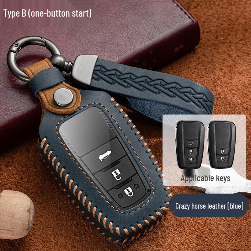 Toyota Key Case for Prado, RAV4, IZOA, Avalon, CHR, and Crown - Genuine Leather Key Bag with Buckle
Toyota Key Case for Prado, RAV4, IZOA, Avalon, CHR, and Crown - Genuine Leather Key Bag with Buckle