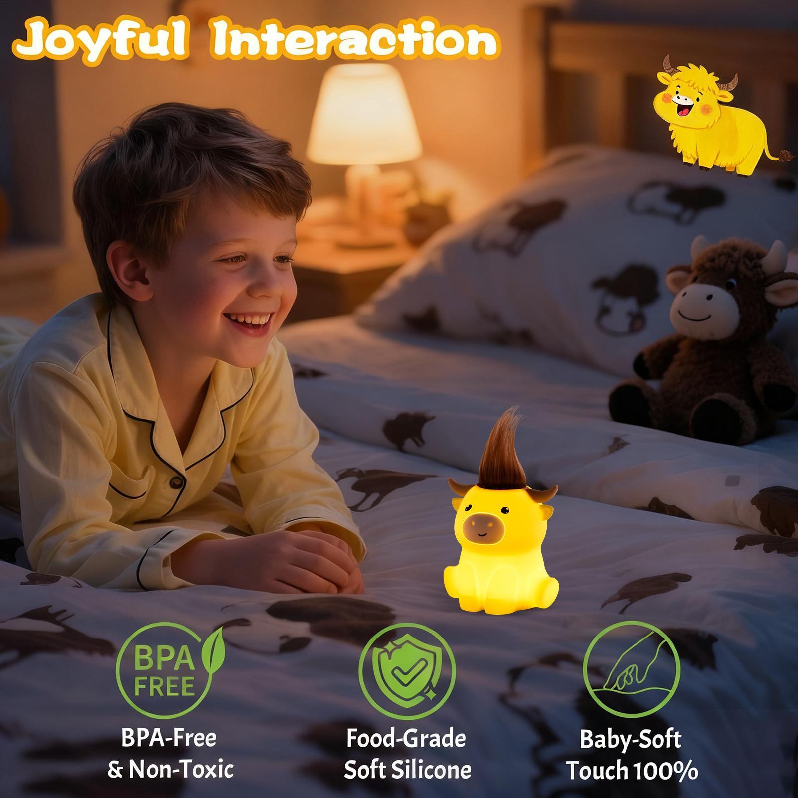 Cute Night Light Cartoon Cattle 2 Brightness Lamp With 20min Timer Bedroom Decorative Lamp For Home Bedside College Dormitory China Mainland
Cute Night Light Cartoon Cattle 2 Brightness Lamp With 20min Timer Bedroom Decorative Lamp For Home Bedside College Dormitory China Mainland
