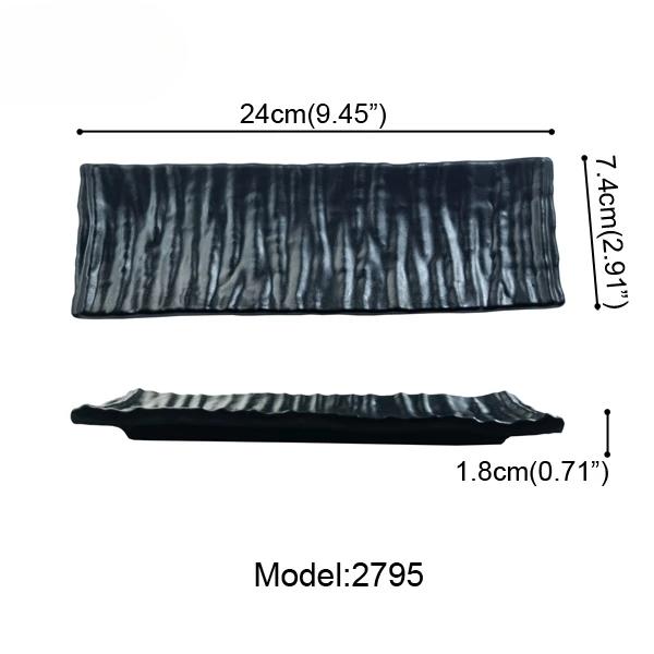 9,5/13 дюймов Прямоугольные полосатые тарелки Черный мороз Ресторанная обеденная тарелка Посудомоечная машина Посуда A5 Меламин Имитация фарфора
9,5/13 дюймов Прямоугольные полосатые тарелки Черный мороз Ресторанная обеденная тарелка Посудомоечная машина Посуда A5 Меламин Имитация фарфора