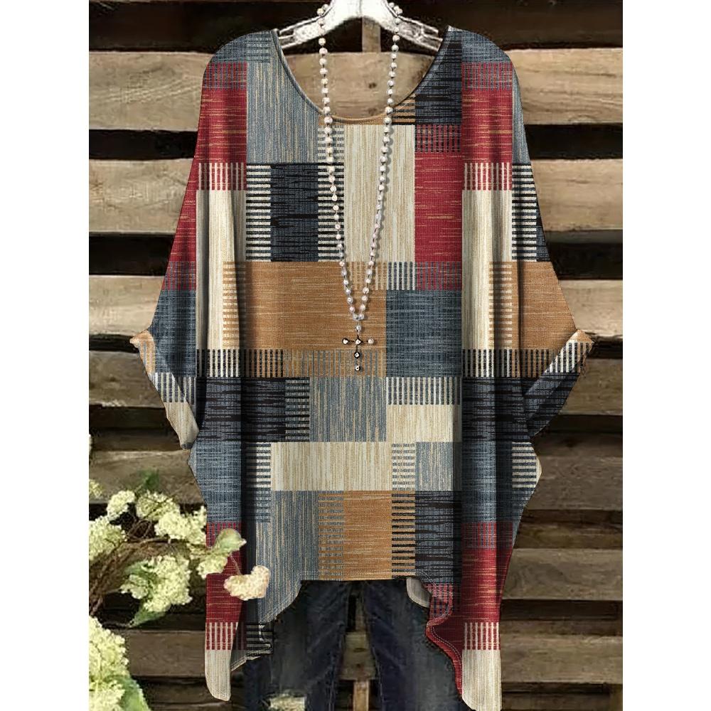 Women s T-Shirt Comfort Versatile Grid Print Loose O-Neck Elegant Bohemian Y2k Clothes Machine Washable Fashion Women s Clothing 1XL
Women s T-Shirt Comfort Versatile Grid Print Loose O-Neck Elegant Bohemian Y2k Clothes Machine Washable Fashion Women s Clothing 1XL