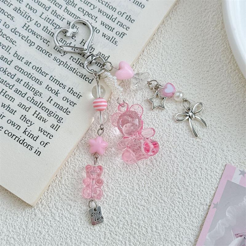 Милый прозрачный брелок-подвеска в виде медведя, с бантом любви, элегантный брелок для ключей, сладкая цепочка для телефона, девчачье украшение для рюкзака, подарок розовый
Милый прозрачный брелок-подвеска в виде медведя, с бантом любви, элегантный брелок для ключей, сладкая цепочка для телефона, девчачье украшение для рюкзака, подарок розовый
