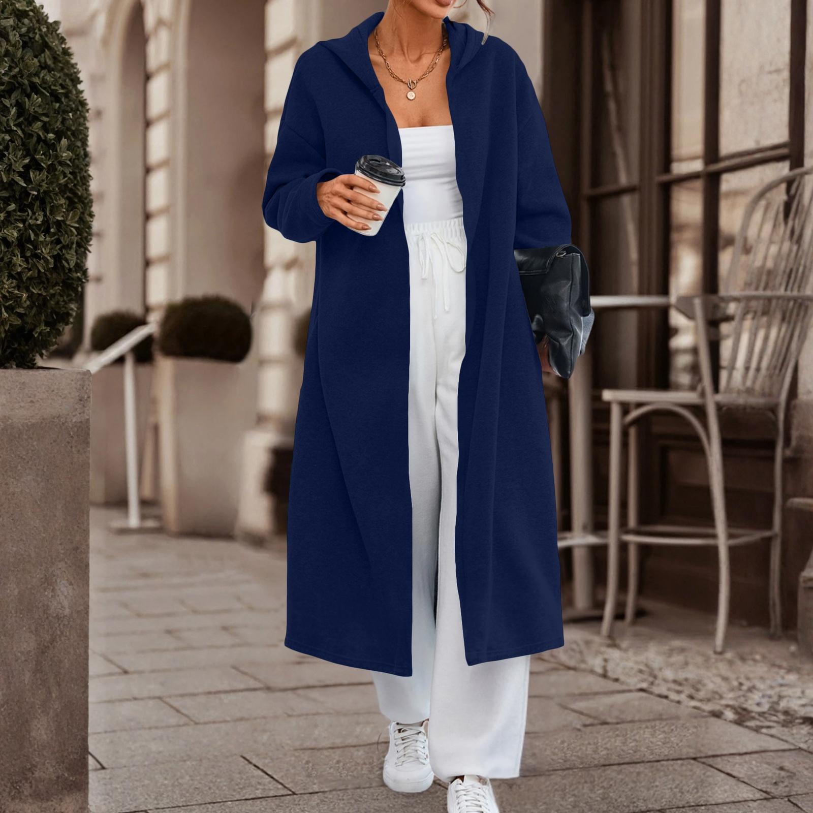 Женский модный повседневный длинный кардиган с длинными рукавами однотонной расцветки XXL темно-синий
Женский модный повседневный длинный кардиган с длинными рукавами однотонной расцветки XXL темно-синий