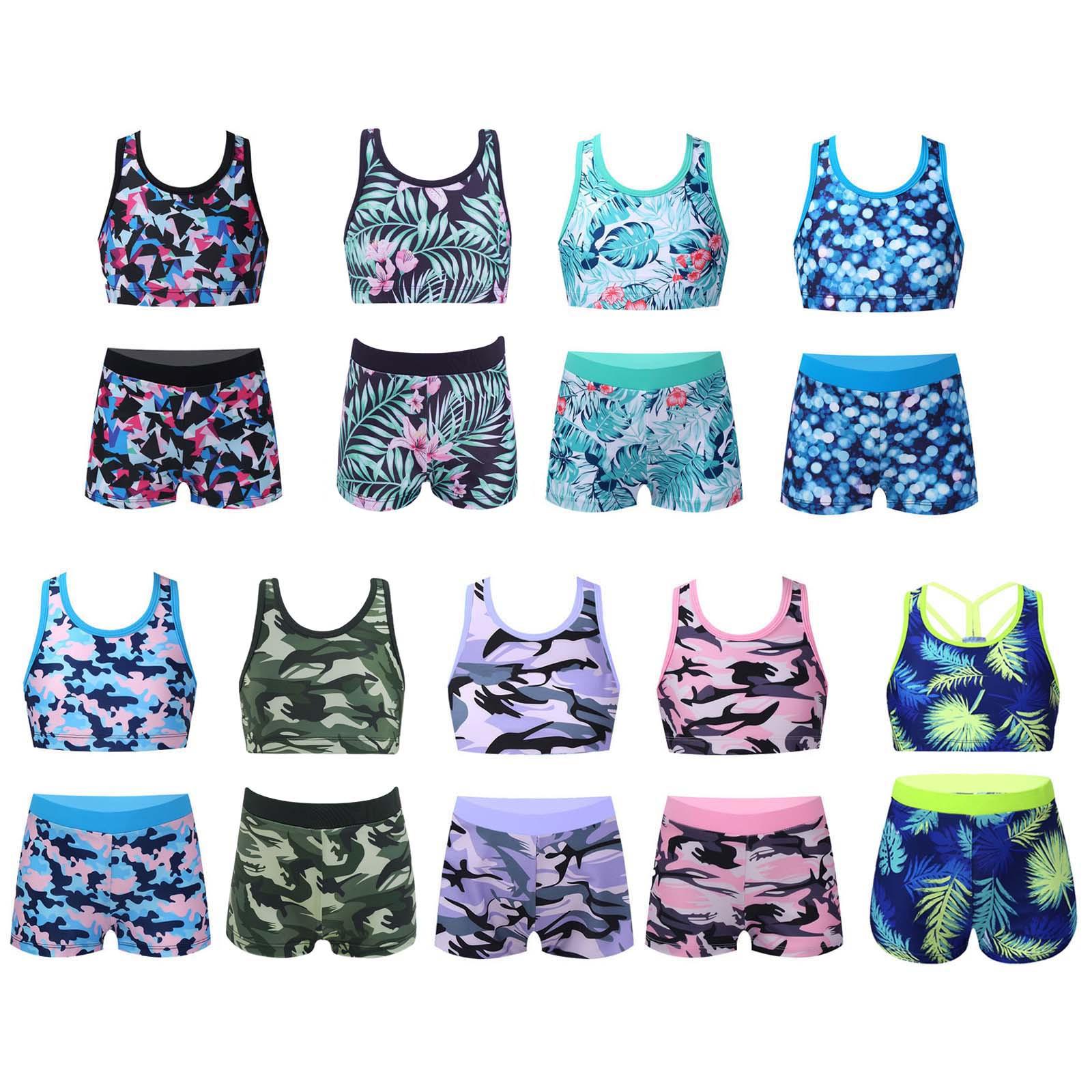 Girls Two Piece Swimwear Sleeveless Y Back Tank Top Boyshorts Bottoms Set Beach Pool Bathing Suit 15-16 Years
Girls Two Piece Swimwear Sleeveless Y Back Tank Top Boyshorts Bottoms Set Beach Pool Bathing Suit 15-16 Years