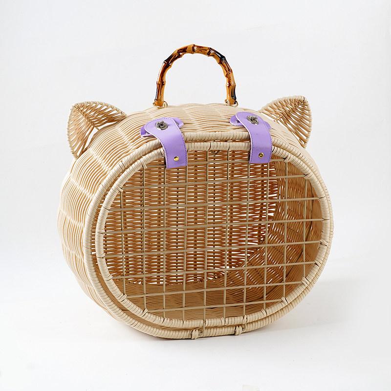 Portable Pet Carrier Large Capacity Cat Travel Bag Breathable Rattan Weaving Dog Crate Multi-Functional Pet Stroller for Cats
Portable Pet Carrier Large Capacity Cat Travel Bag Breathable Rattan Weaving Dog Crate Multi-Functional Pet Stroller for Cats