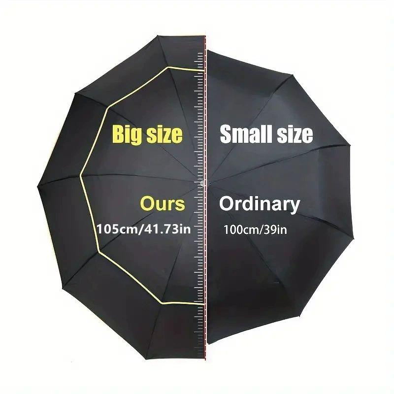 Super Big Top Quality Umbrella Double Strong Rain Woman Windproof Paragua Male Women Sun 3 Floding Fashion Business Men Umbrella чорний
Super Big Top Quality Umbrella Double Strong Rain Woman Windproof Paragua Male Women Sun 3 Floding Fashion Business Men Umbrella чорний