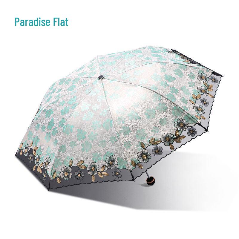 Tiantang Umbrella: Embroidered Flower Sun Protection Umbrella with Black Glue, Women s Gift Set with Matching Embroidered Bag.
Tiantang Umbrella: Embroidered Flower Sun Protection Umbrella with Black Glue, Women s Gift Set with Matching Embroidered Bag.