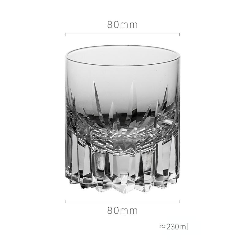 Modern Style Vast Sky Whisky Rock Glass Manual Cut Crystal Sword Pattern Old Fashioned Brandy Tumbler Whiskey Xo Snifter Liquor 230ml
Modern Style Vast Sky Whisky Rock Glass Manual Cut Crystal Sword Pattern Old Fashioned Brandy Tumbler Whiskey Xo Snifter Liquor 230ml