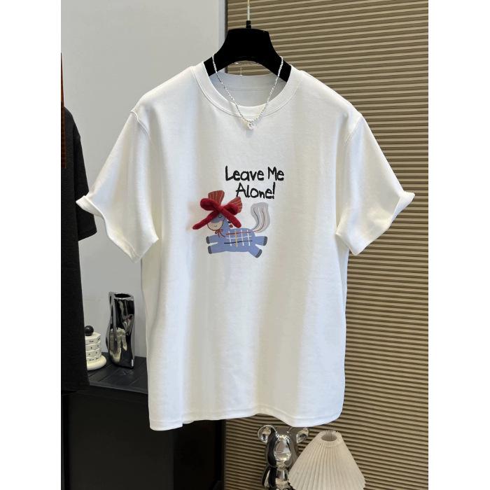 Plus Size Bow Knot Embroidered Short Sleeve T-Shirt for Women - Autumn/Winter XL (145-165 Jin) белый
Plus Size Bow Knot Embroidered Short Sleeve T-Shirt for Women - Autumn/Winter XL (145-165 Jin) белый