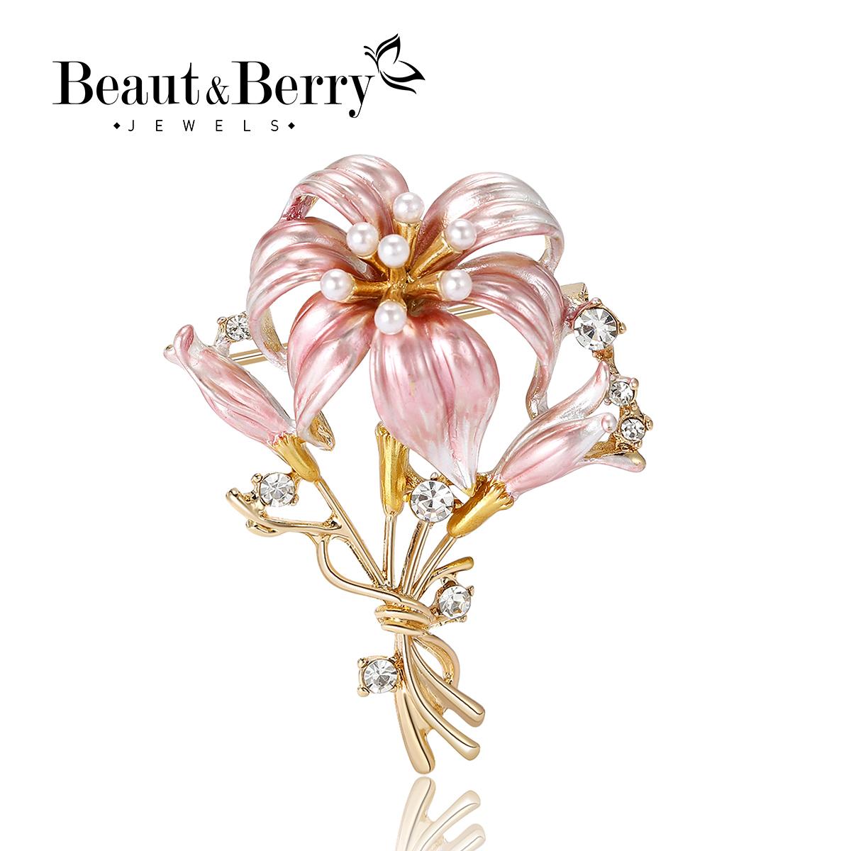 Enamel Lily Flower Brooches for Women Unisex Glamour Plant Pins 4-color Available Casual Party Accessories Gifts
Enamel Lily Flower Brooches for Women Unisex Glamour Plant Pins 4-color Available Casual Party Accessories Gifts