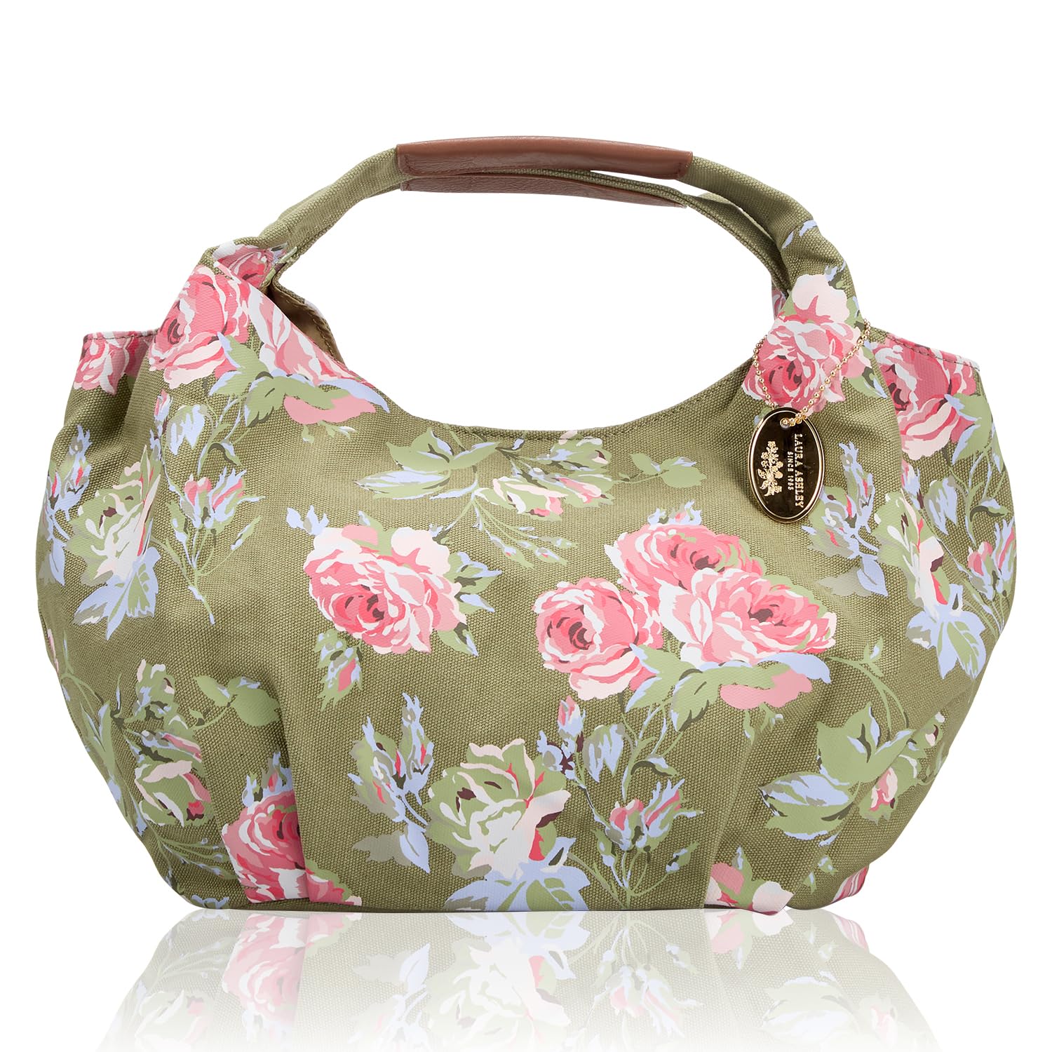 Laura Ashley Tote Bag, Cute and Stylish for Women, Floral Rose and Botanical Print, Elegant Green
Laura Ashley Tote Bag, Cute and Stylish for Women, Floral Rose and Botanical Print, Elegant Green